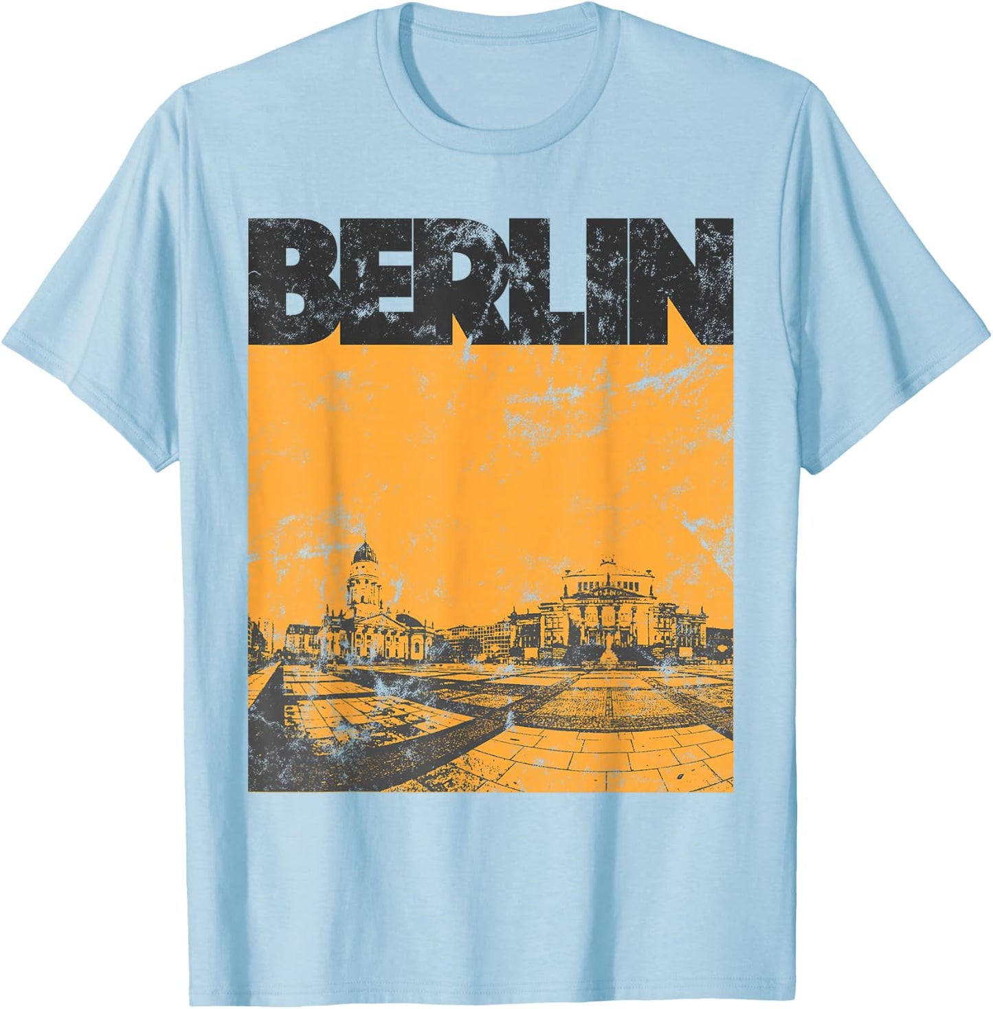 Germany 60s Style Vintage Berlin T-Shirt - T-Shirt | Light Blue