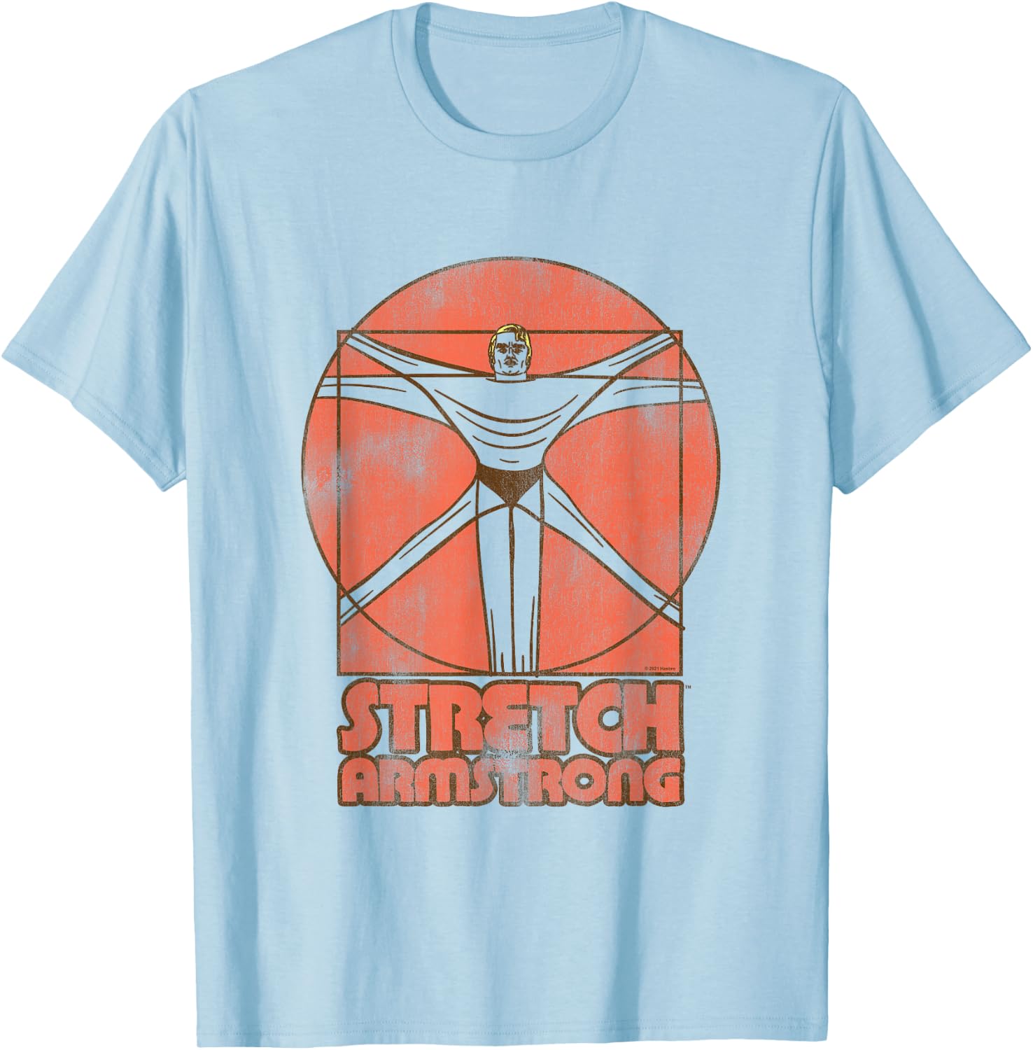 Stretch Armstrong Da Vinci's Stretch T-Shirt - T-Shirt | Light Blue