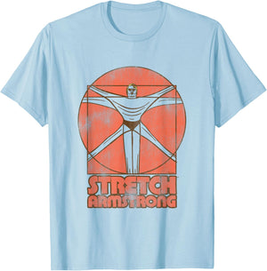 Stretch Armstrong Da Vinci's Stretch T-Shirt - T-Shirt | Light Blue