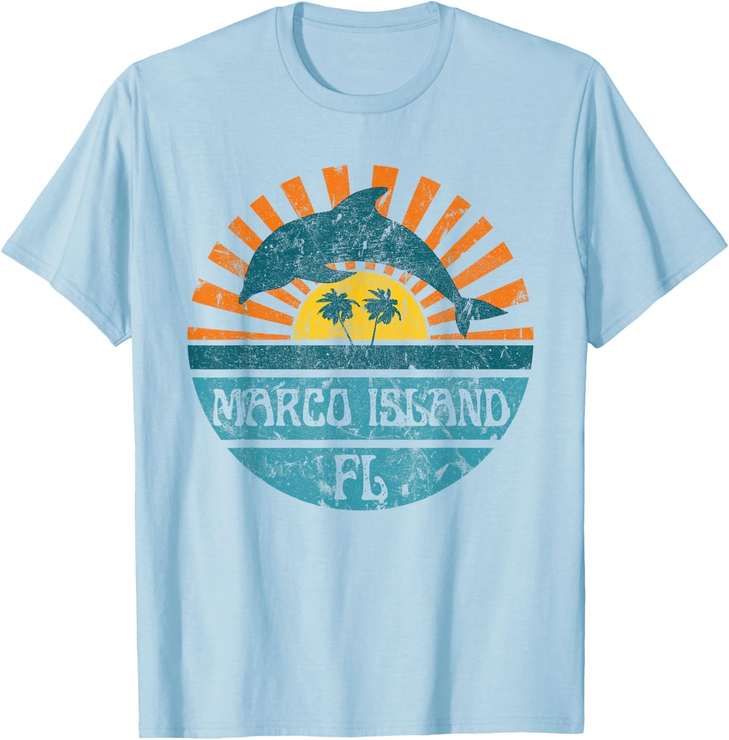 Marco Island Men Women Girls Kids T-Shirt - T-Shirt | Light Blue