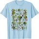 Garden Flowering Trees nature poster, tree Arboretum T-Shirt - T-Shirt | Light Blue