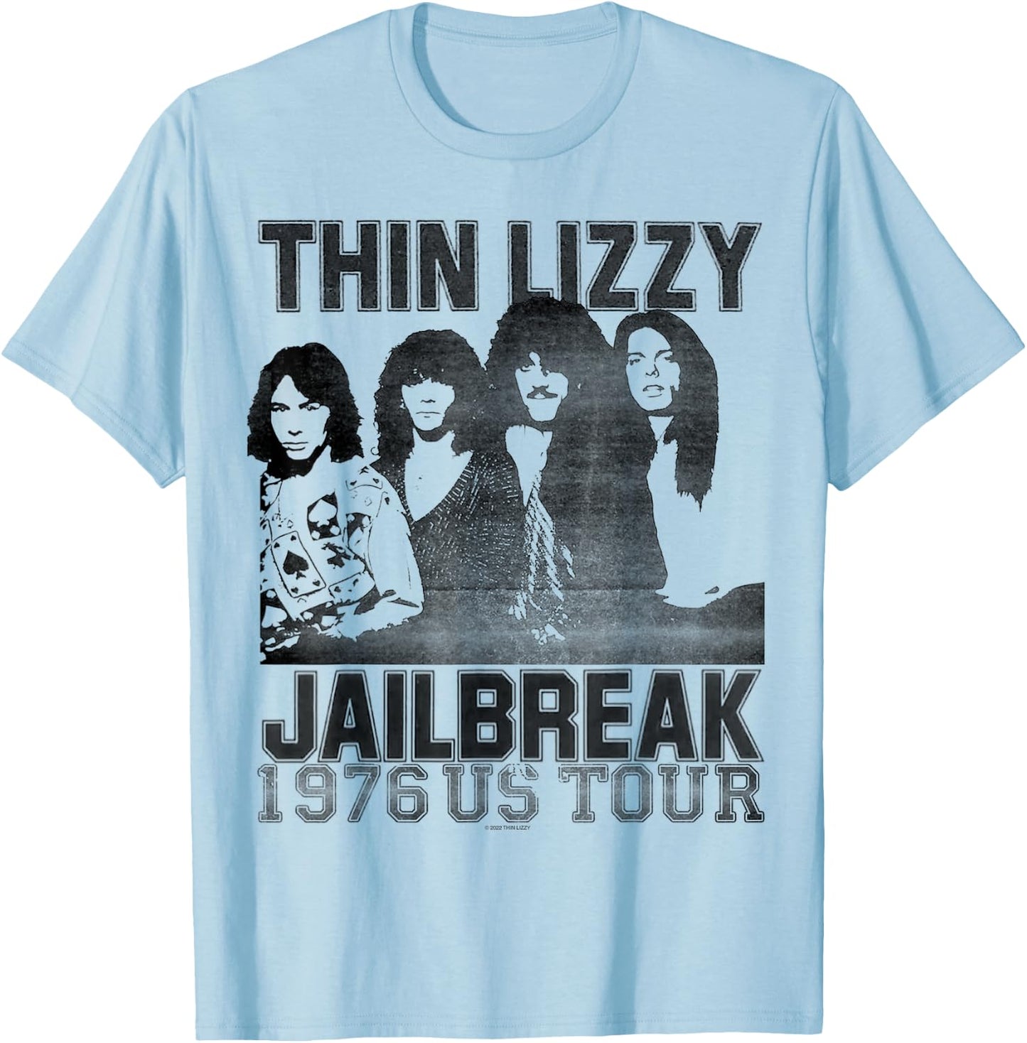 Thin Lizzy – Jailbreak US Tour T-Shirt - T-Shirt | Light Blue