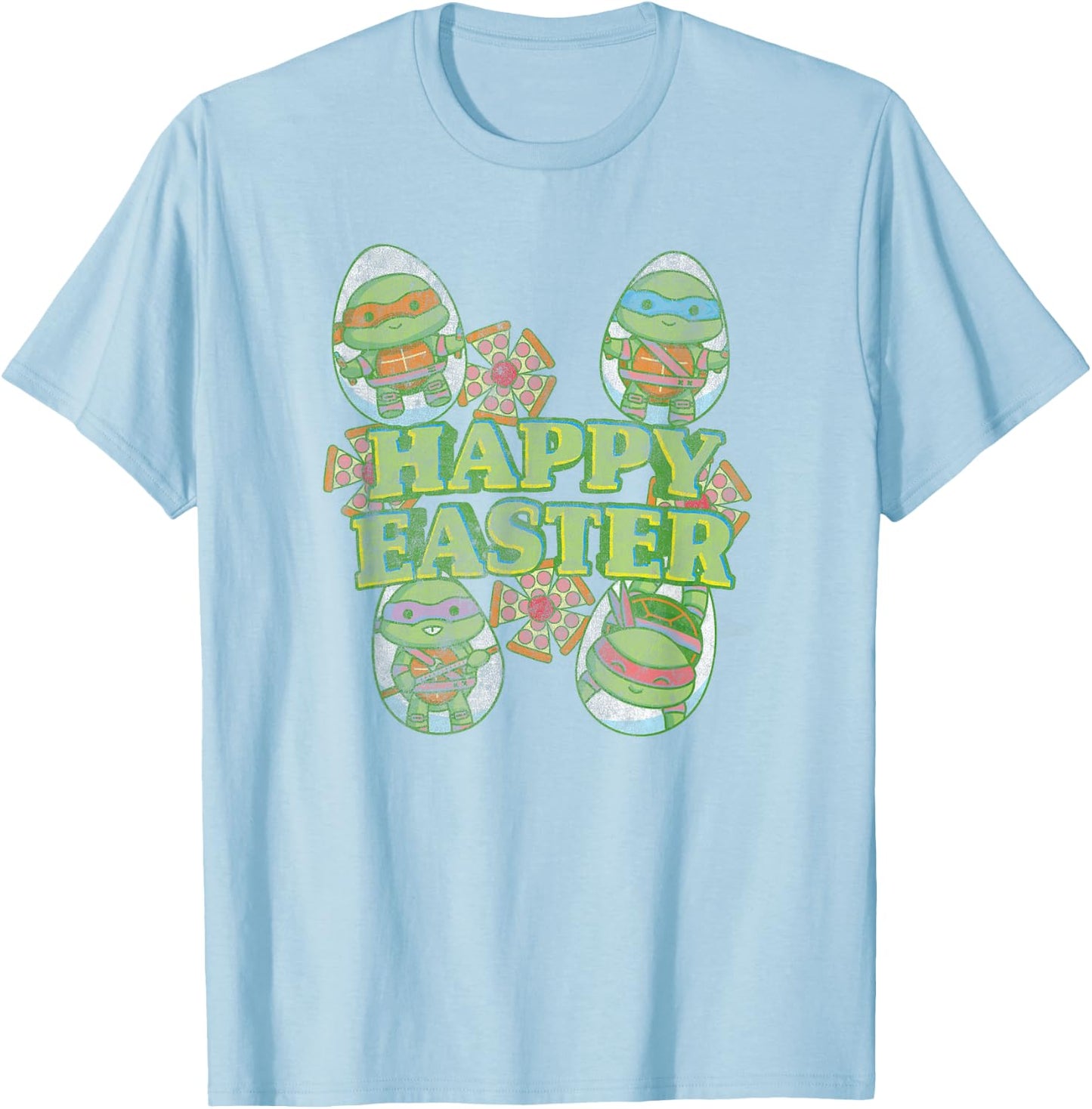 Teenage Mutant Ninja Turtles Happy Easter Turtle Eggs T-Shirt - T-Shirt | Light Blue