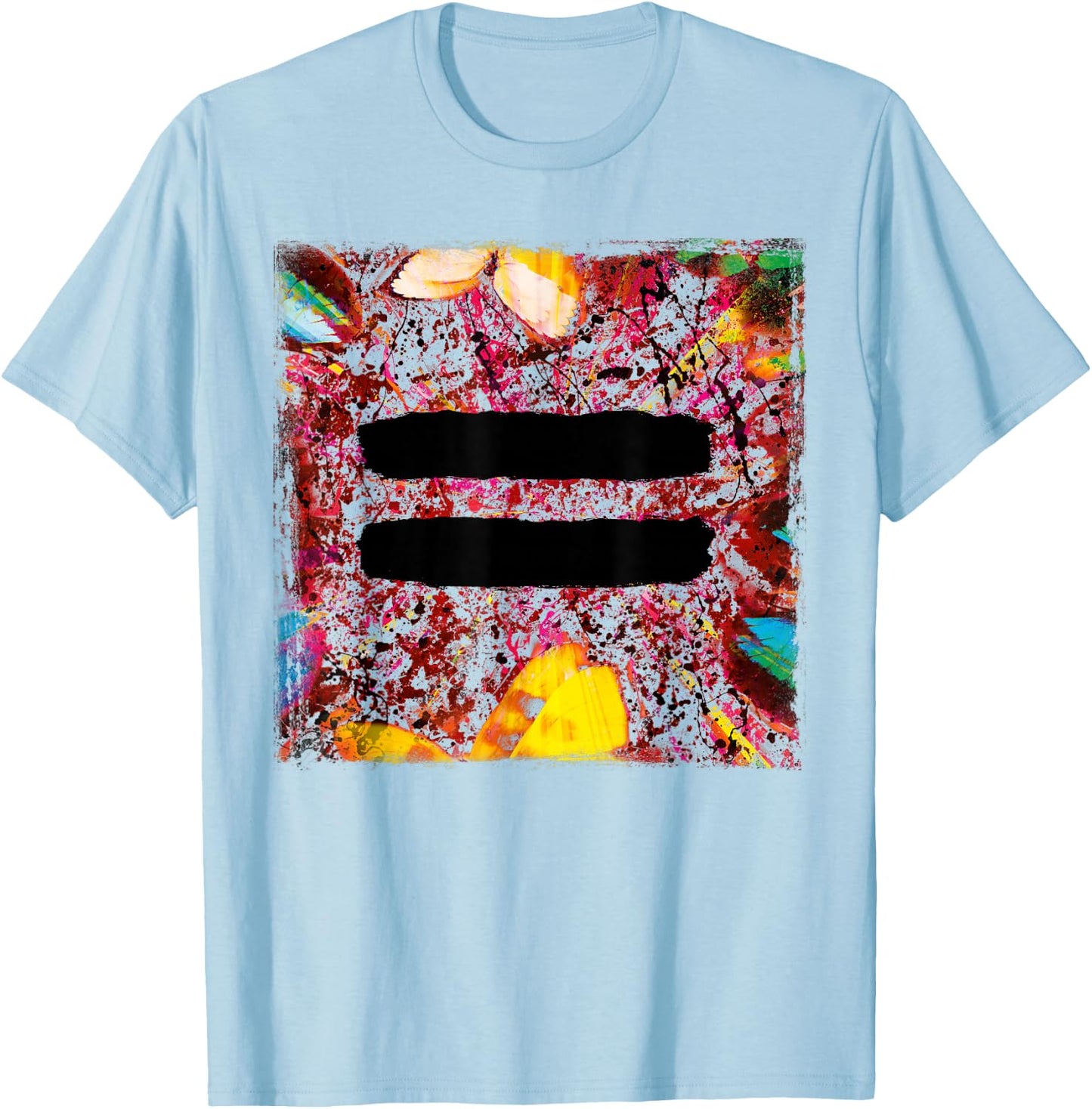 Ed Sheeran Equals Splattered Cover T-Shirt - T-Shirt | Light Blue