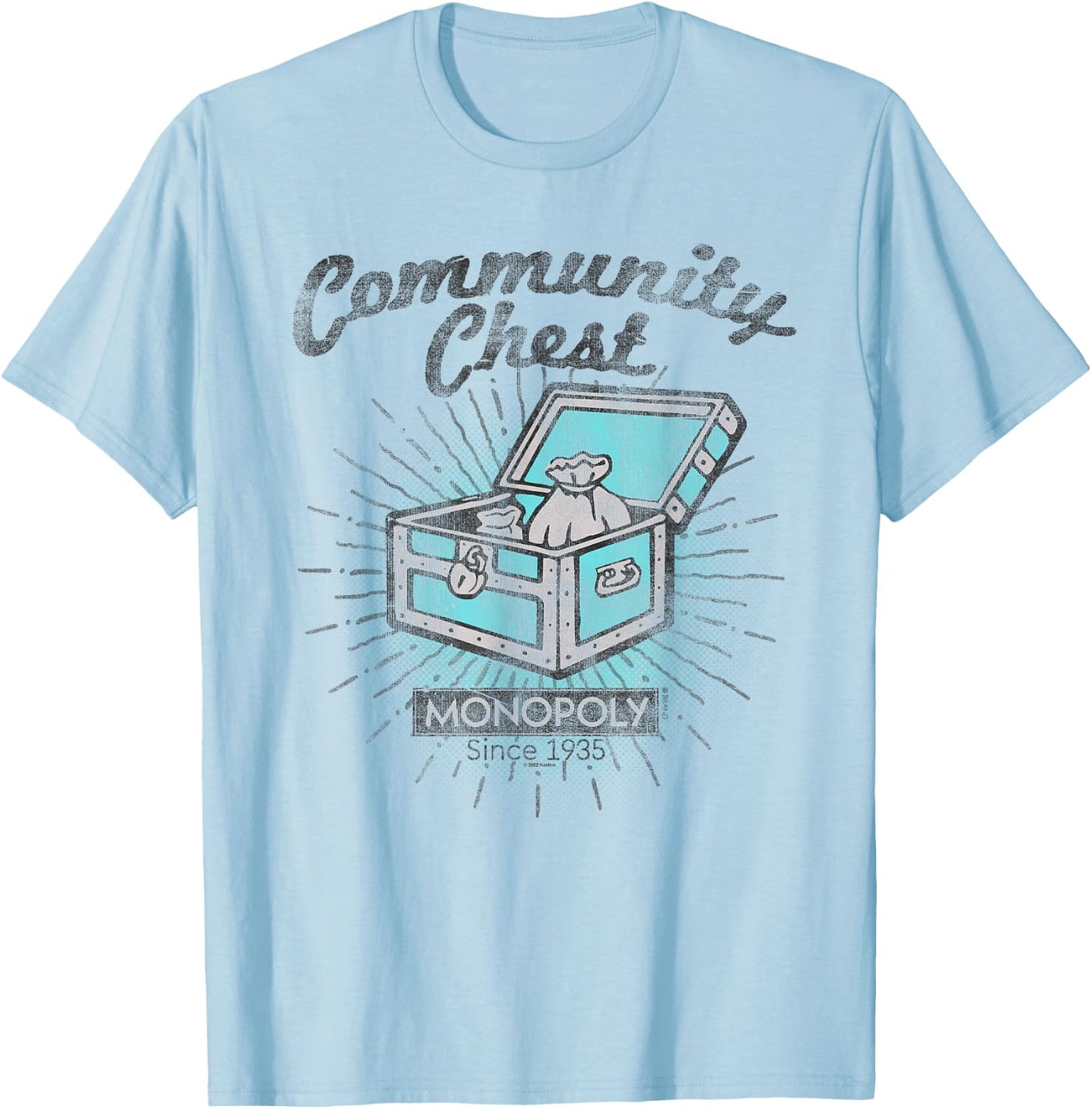 Monopoly Community Chest T-Shirt - T-Shirt | Light Blue