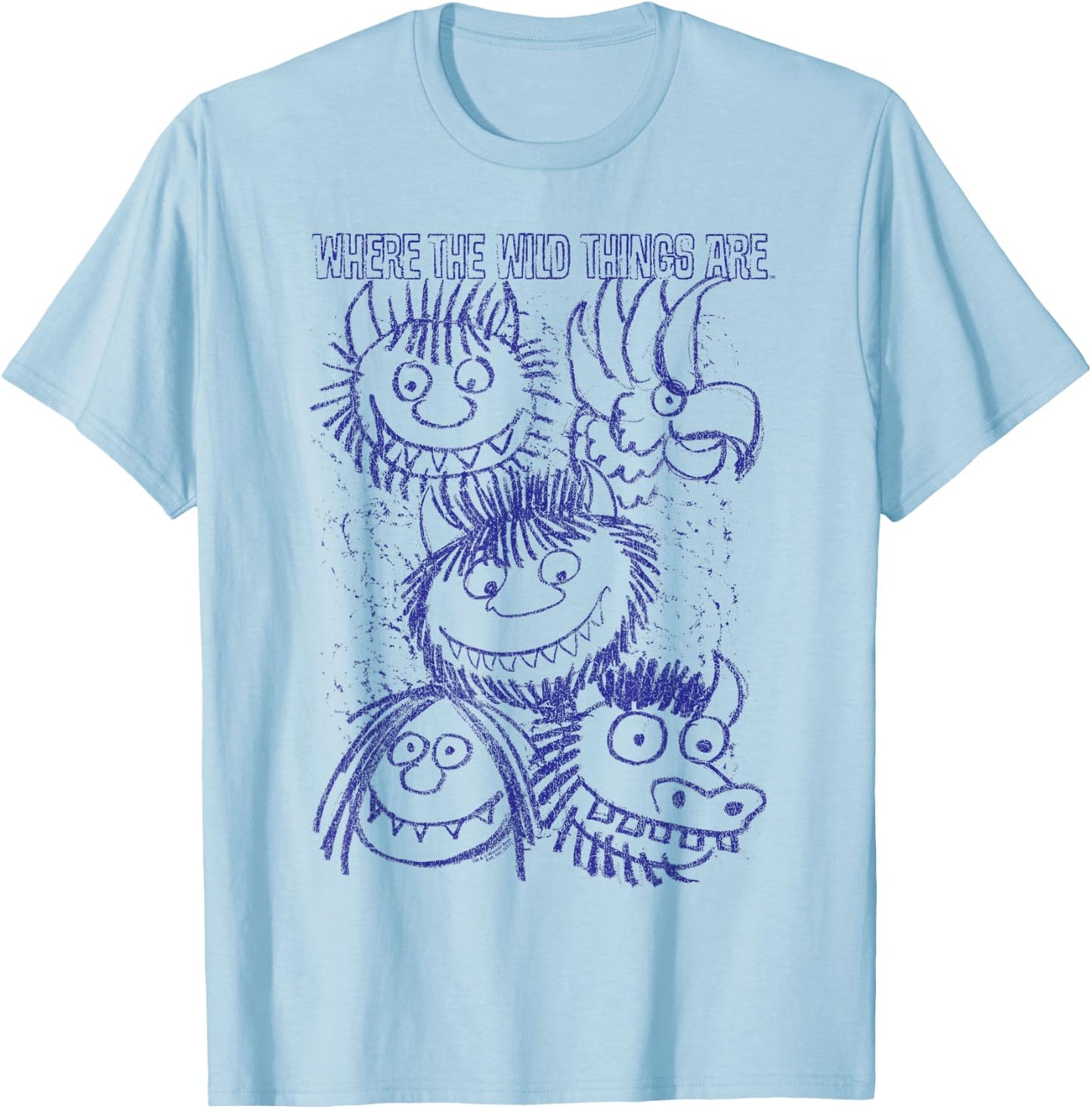 Where the Wild Things Are Wild Sketch T-Shirt - T-Shirt | Light Blue