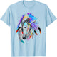 Wind Horse Indian Tribal Art Native American Horse Lovers T-Shirt - T-Shirt | Light Blue