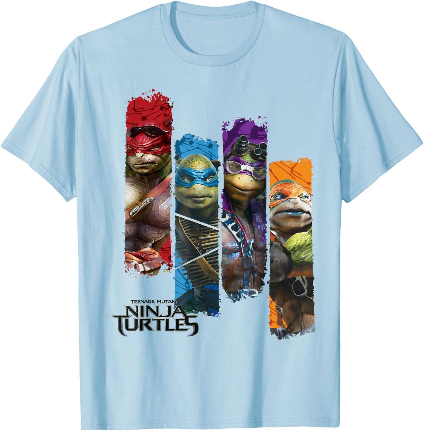 Teenage Mutant Ninja Turtles Movie Paneled T-Shirt - T-Shirt | Light Blue