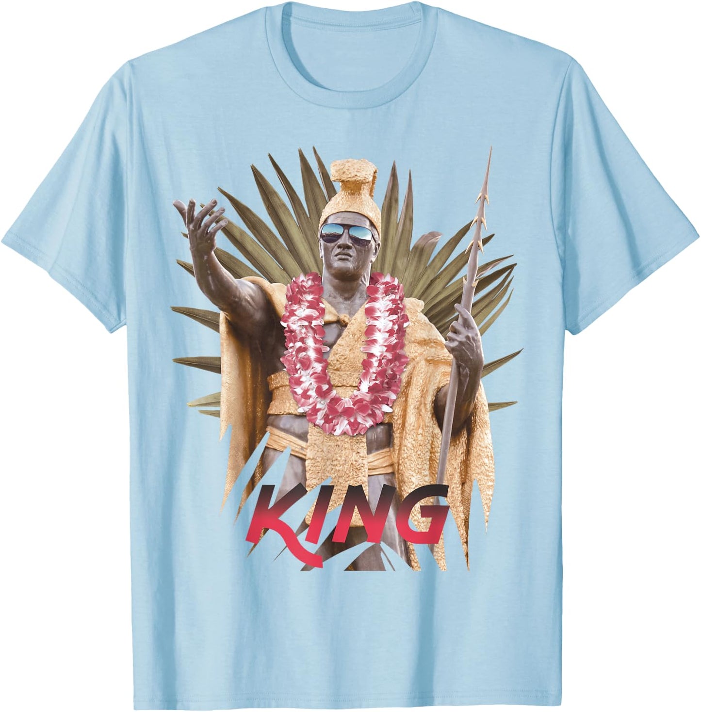 King of Hawaii Kamehameha T-Shirt - T-Shirt | Light Blue