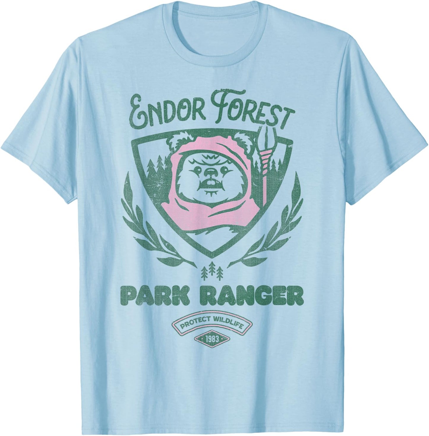 Star Wars Ewok Park Ranger T-Shirt - T-Shirt | Light Blue