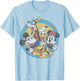 Disney Mickey and Friends Retro Group Shot T-Shirt - T-Shirt | Light Blue