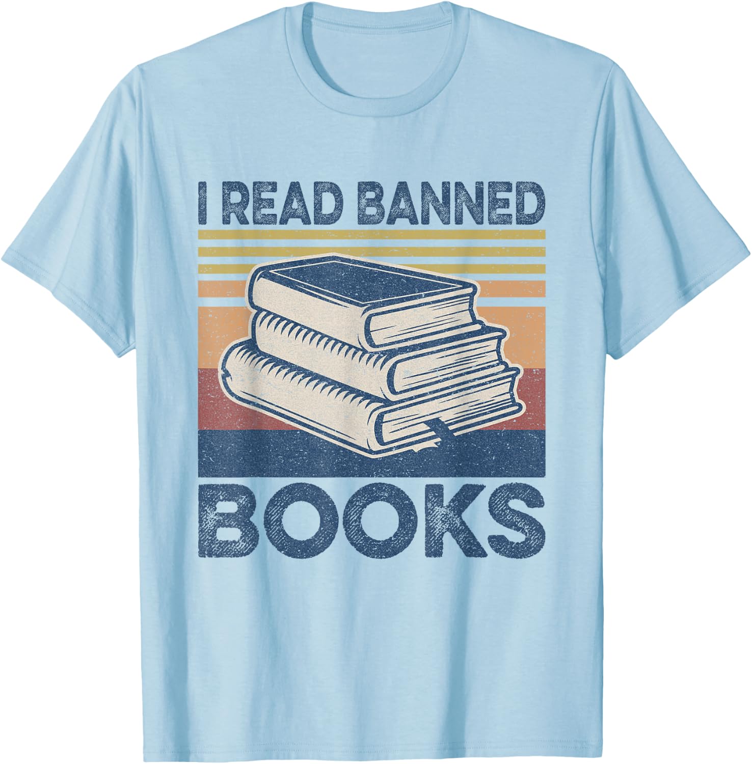 I Read Banned Books Week Librarian Freedom Reader Nerd Men T-Shirt - T-Shirt | Light Blue