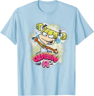 Rugrats Queen A for Angelica T-Shirt - T-Shirt | Light Blue