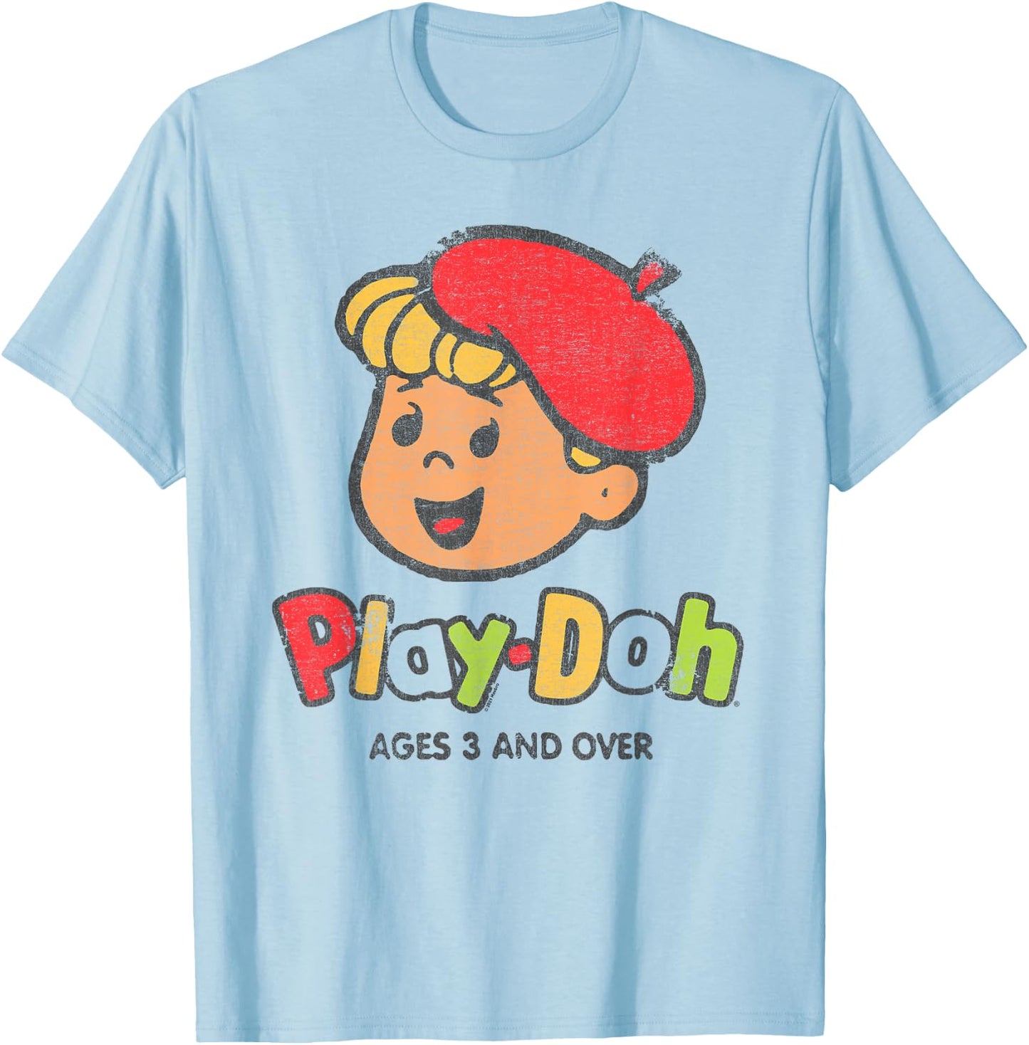 Play-Doh for Kids Ages 3 and Over T-Shirt - T-Shirt | Light Blue