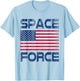 Space Force USA Trump America Science Astronaut T-Shirt - T-Shirt | Light Blue