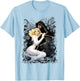 Marvel Cloak and Dagger Splatter Paint Portrait T-Shirt - T-Shirt | Light Blue