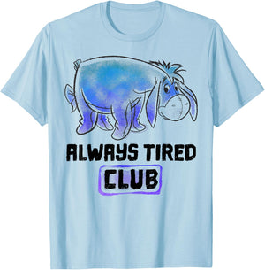 Disney Winnie The Pooh Eeyore Always Tired Club T-Shirt - T-Shirt | Light Blue
