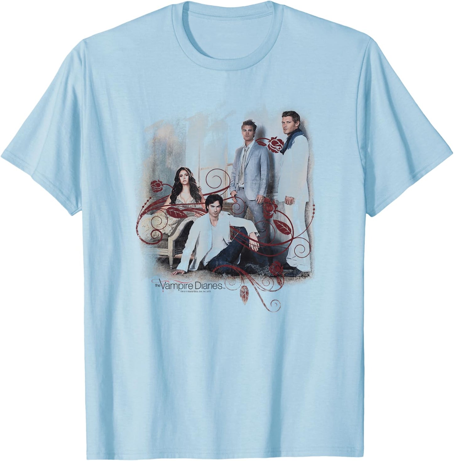 Vampire Diaries 3+1 T-Shirt - T-Shirt | Light Blue