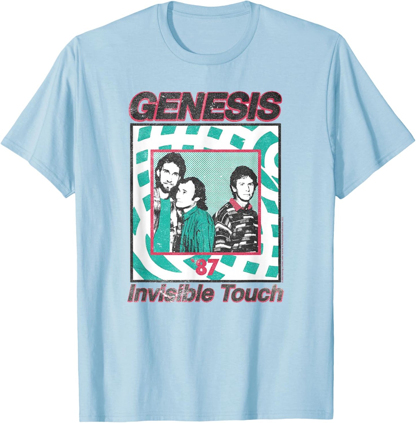 Genesis Invisible Touch Poster T-Shirt - T-Shirt | Light Blue