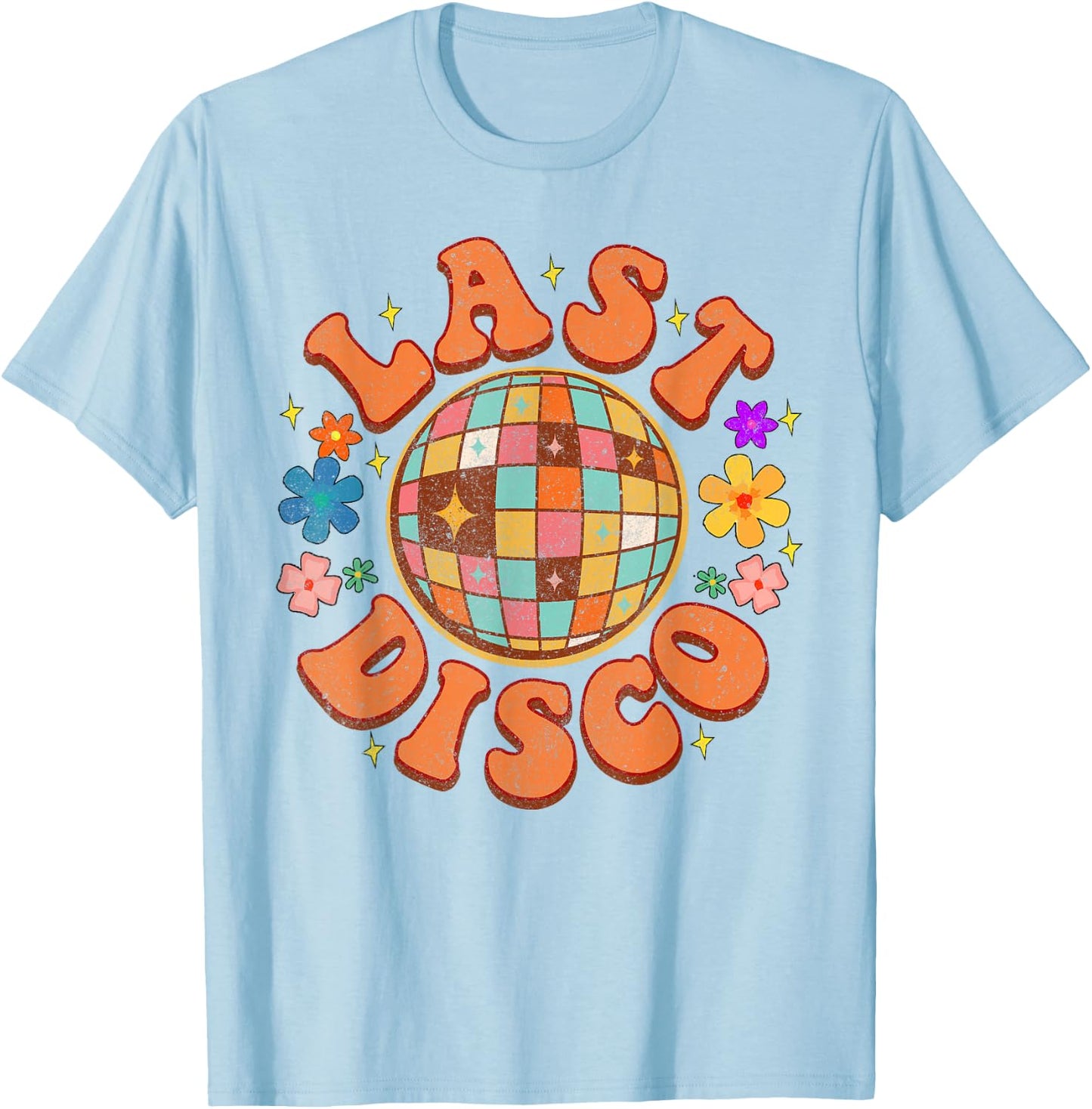 Last Disco Bride To Be Bridal Disco Bachelorette Matching T-Shirt - T-Shirt | Light Blue