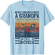 Cycling Grandpa Never Underestimate A Grandpa With A Bicycle T-Shirt - T-Shirt | Light Blue