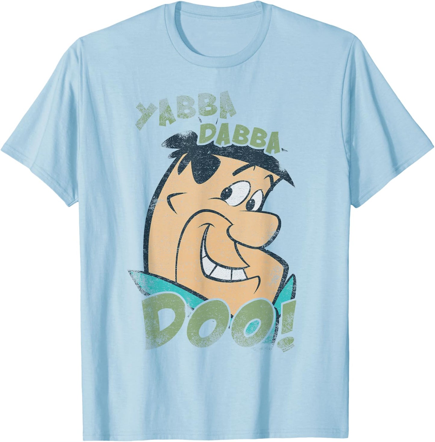 The Flintstones Vintage Yabba T-Shirt - T-Shirt | Light Blue