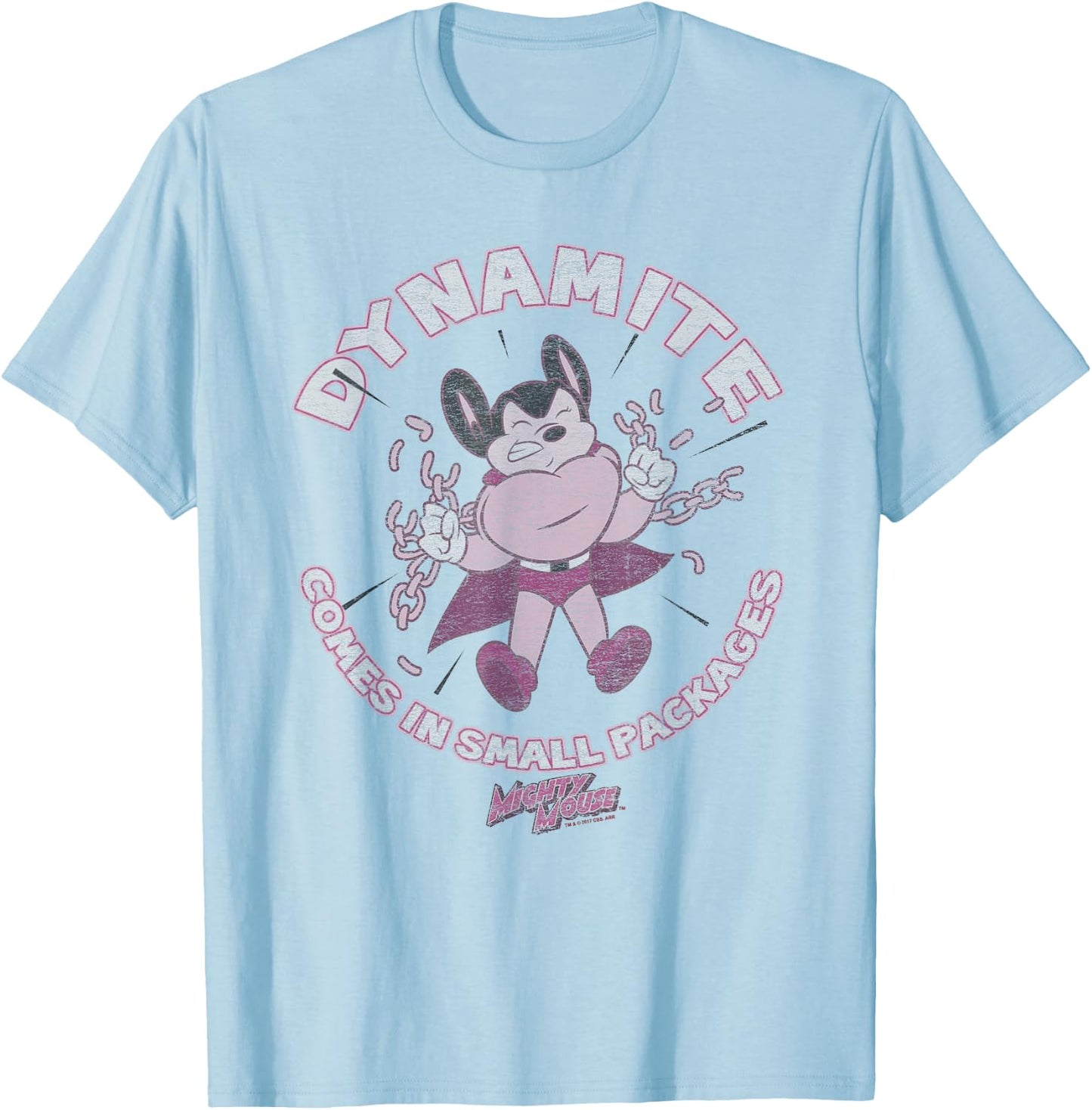 Mighty Mouse Dynamite T-Shirt - T-Shirt | Light Blue