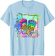 Mama Needs a Loaded Tea Tie Dye Fitness Gym Workout T-Shirt - T-Shirt | Light Blue