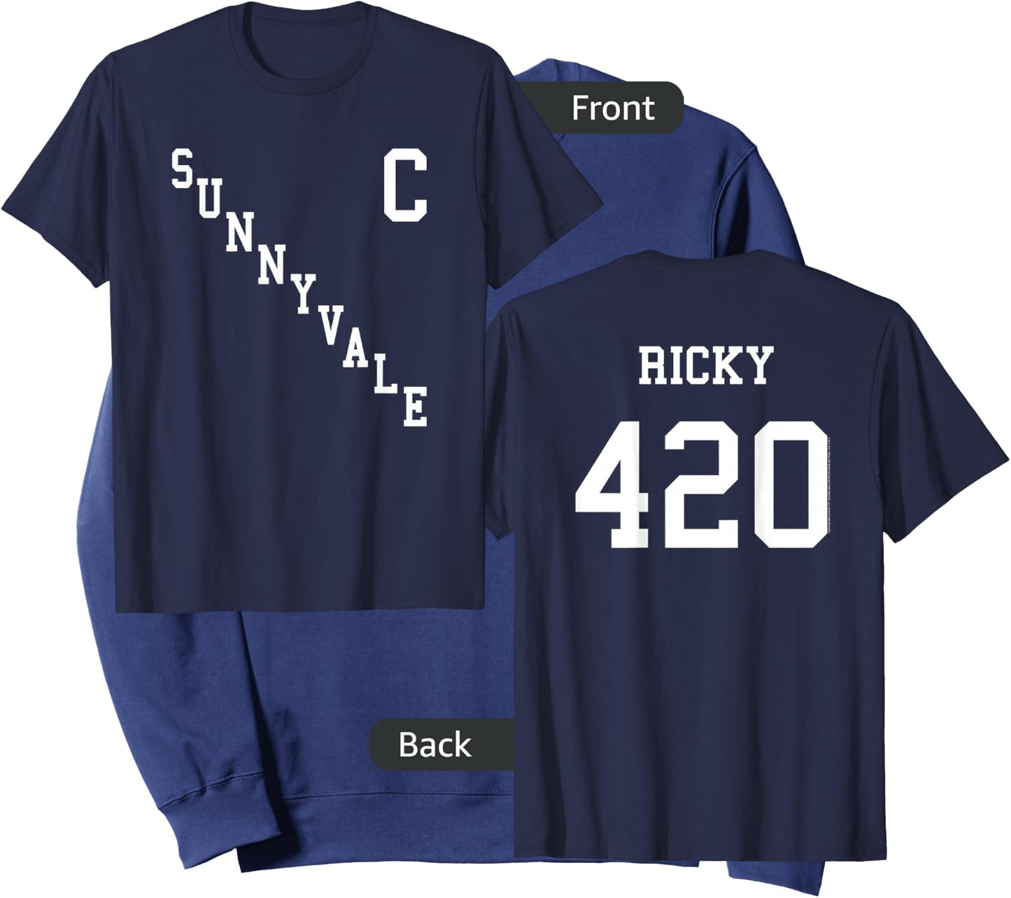 Trailer Park Boys Sunnyvale Hockey Jersey Front & Back Sweatshirt - Sweatshirt | Navy