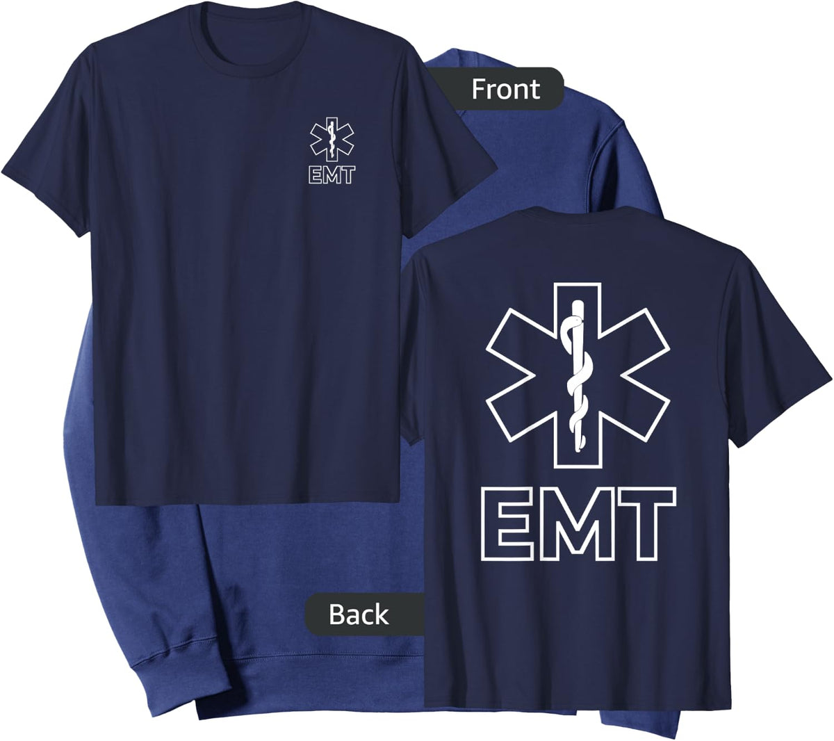 Star of Life Emt Ems Emergency Medical Services Technician Sweatshirt - Sweatshirt | Navy