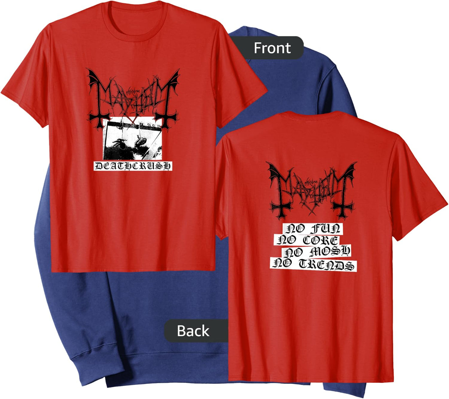 Mayhem - Official Merchandise - Deathcrush Sweatshirt - Sweatshirt | Navy