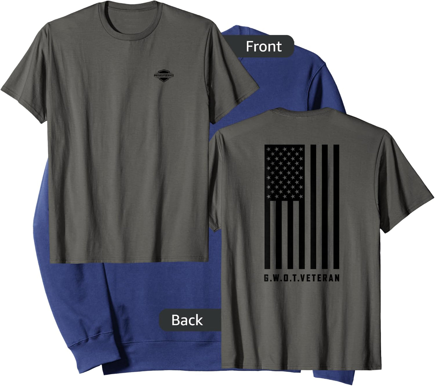 "Global War on Terror - G.W.O.T. Veteran" Sweatshirt - Sweatshirt | Navy