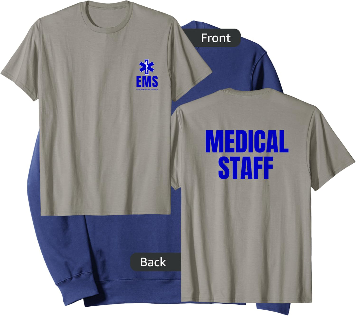 Event Medical Staff EMS Front & Back Printed Sweatshirt - Sweatshirt | Navy