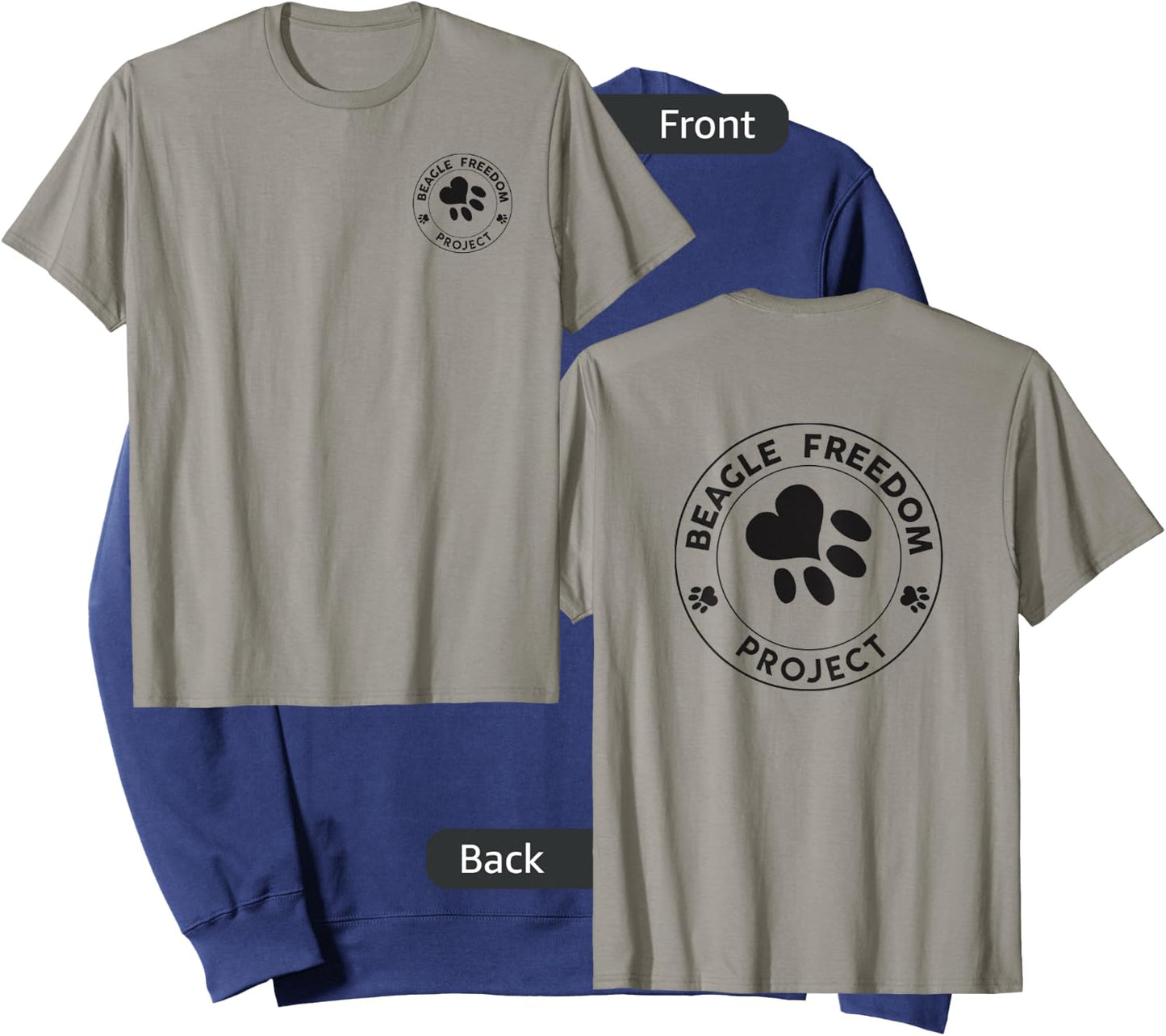 Beagle Freedom Project- Rescue Dogs- Free the beagles Sweatshirt - Sweatshirt | Navy