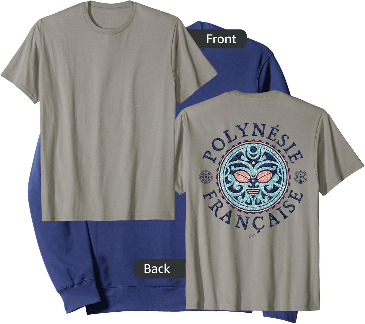 JCombs: French Polynesia, Polynesian Tattoo Art Sweatshirt - Sweatshirt | Navy
