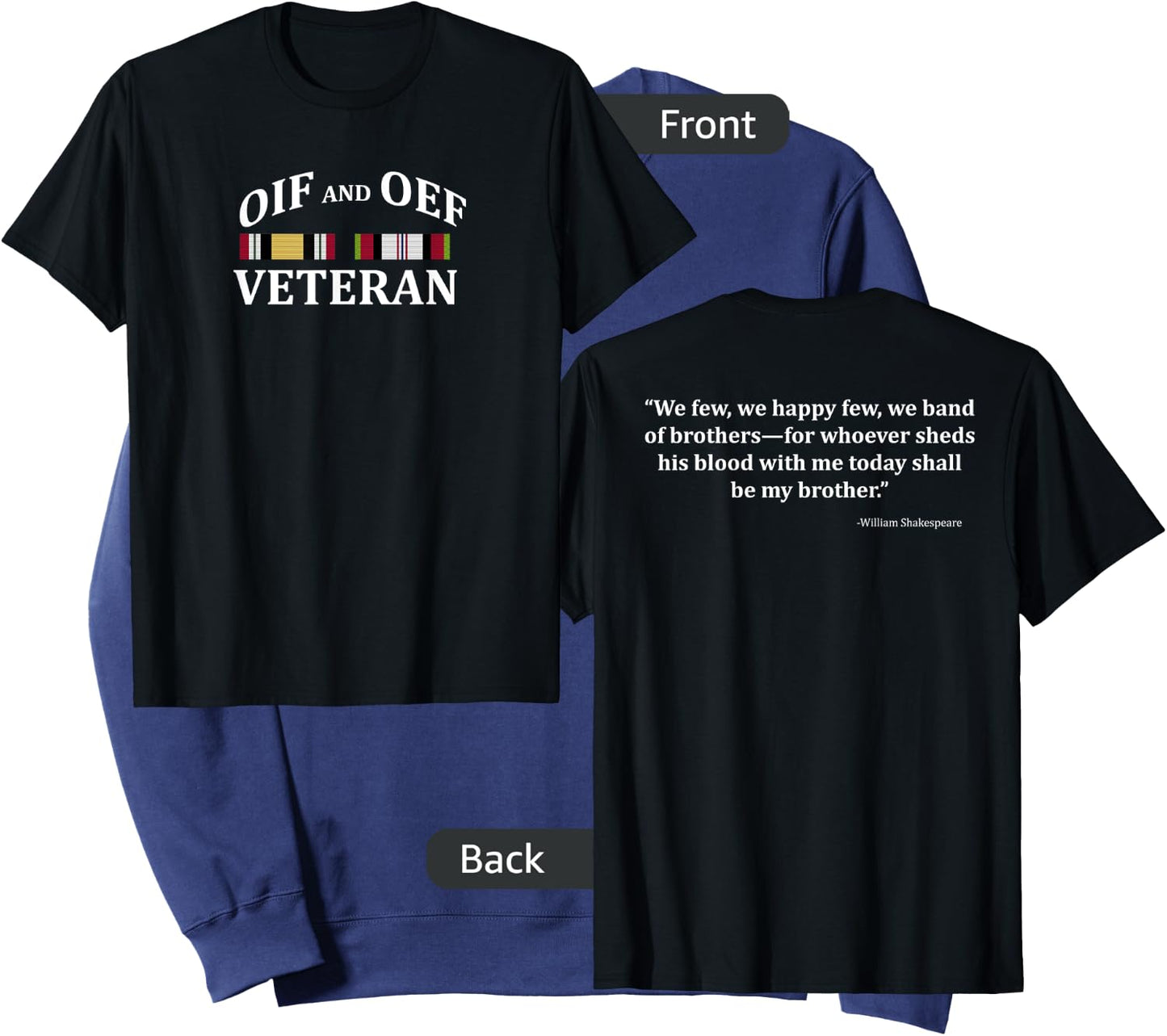 OIF and OEF Veteran Veteran's Day Sweatshirt - Sweatshirt | Navy