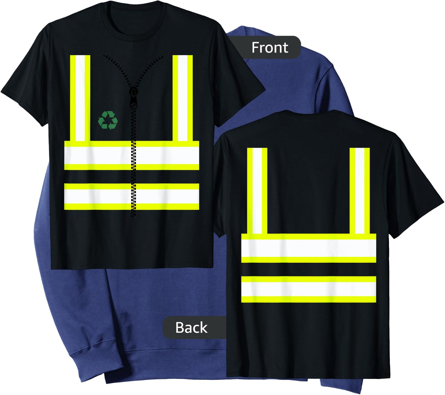 Kids Garbage Man Uniform Trash Truck Halloween Costume Boy's Sweatshirt - Sweatshirt | Navy