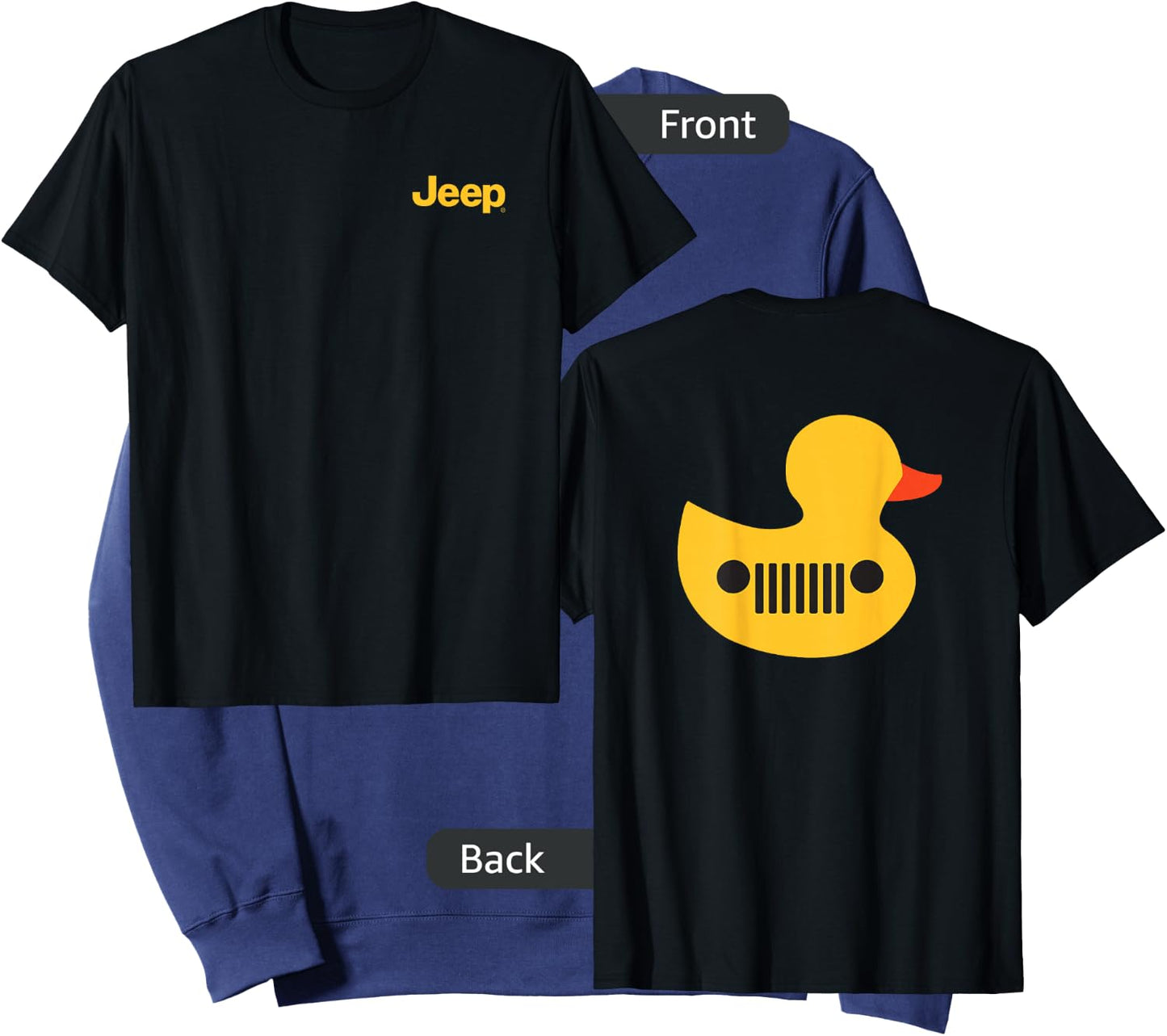 Jeep Duck (Front/Back Print) Small Sweatshirt - Sweatshirt | Navy