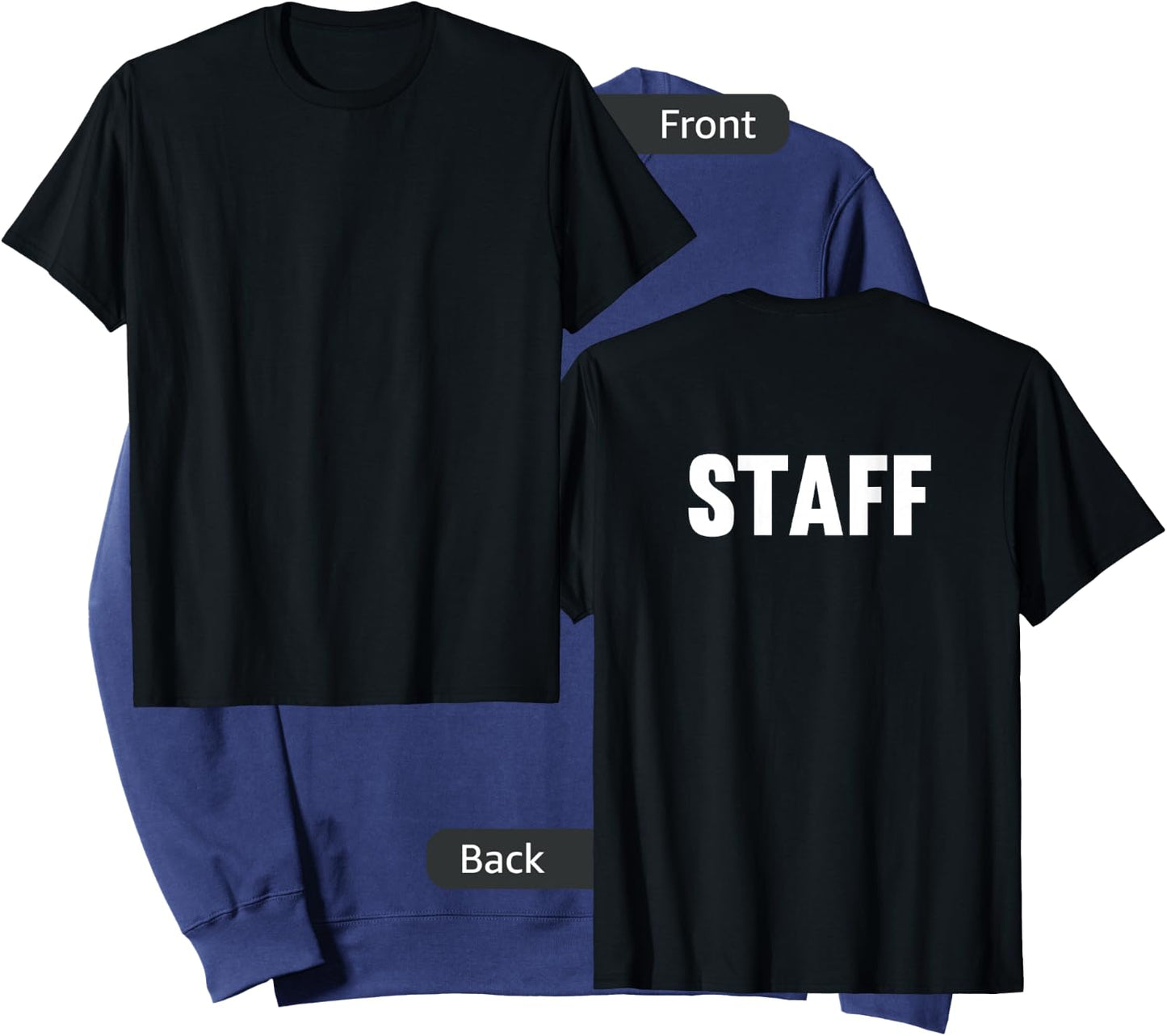 Staff Back Print, Wide Back Lettering, Staff Sweatshirt - Sweatshirt | Navy