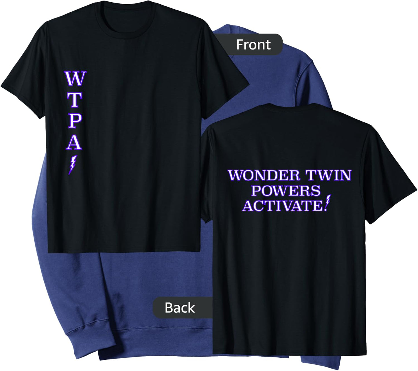 Wonder Twin Powers Activate T Shirt Identical and Fraternal Sweatshirt - Sweatshirt | Navy