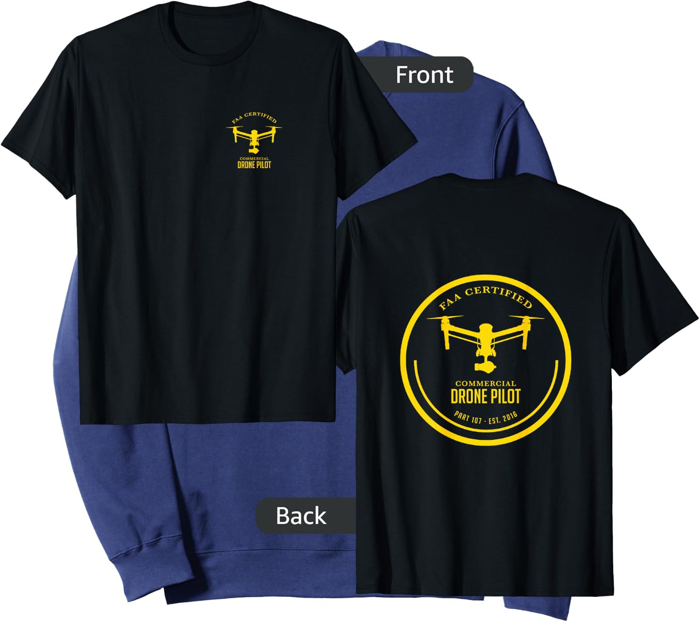 Drone UAV UAS Quadcopter Pilot Part 107 Sweatshirt - Sweatshirt | Navy