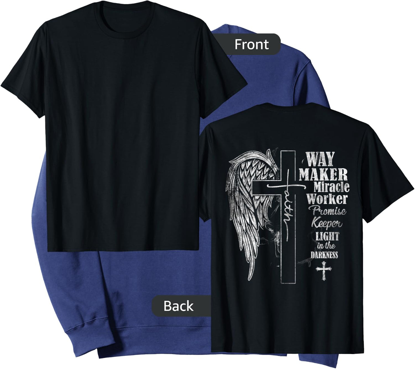 Way Maker Miracle Worker Promise Keeper, Faith, Christian Sweatshirt - Sweatshirt | Navy