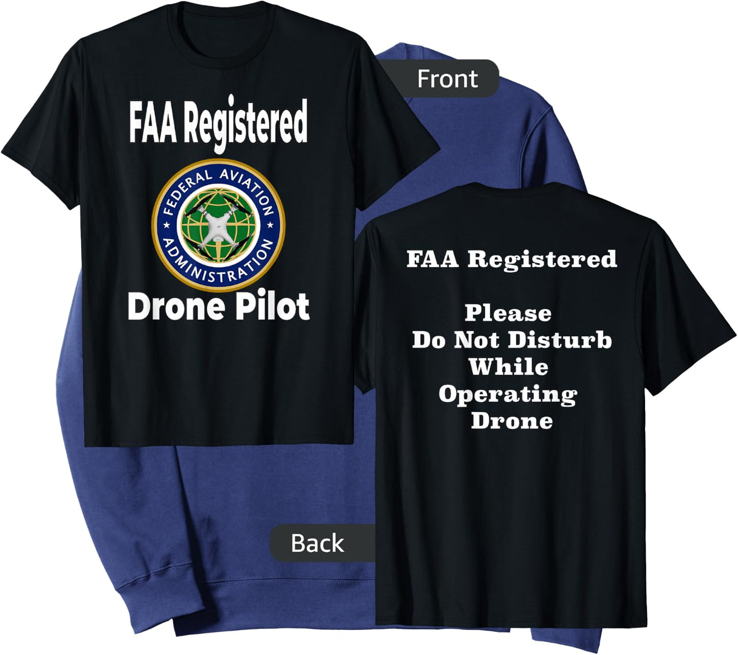 Drone UAV UAS FAA Quadcopter Pilot Part 107 Sweatshirt - Sweatshirt | Navy