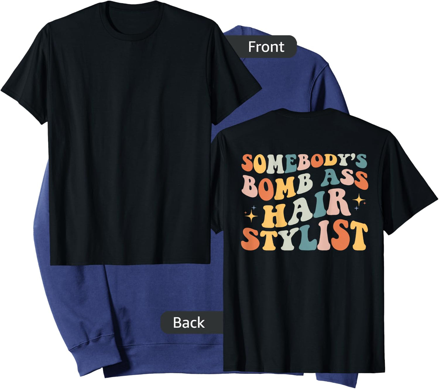 Somebody's Bomb Ass Hair Stylist Funny Retro Barber Dresser Sweatshirt - Sweatshirt | Navy