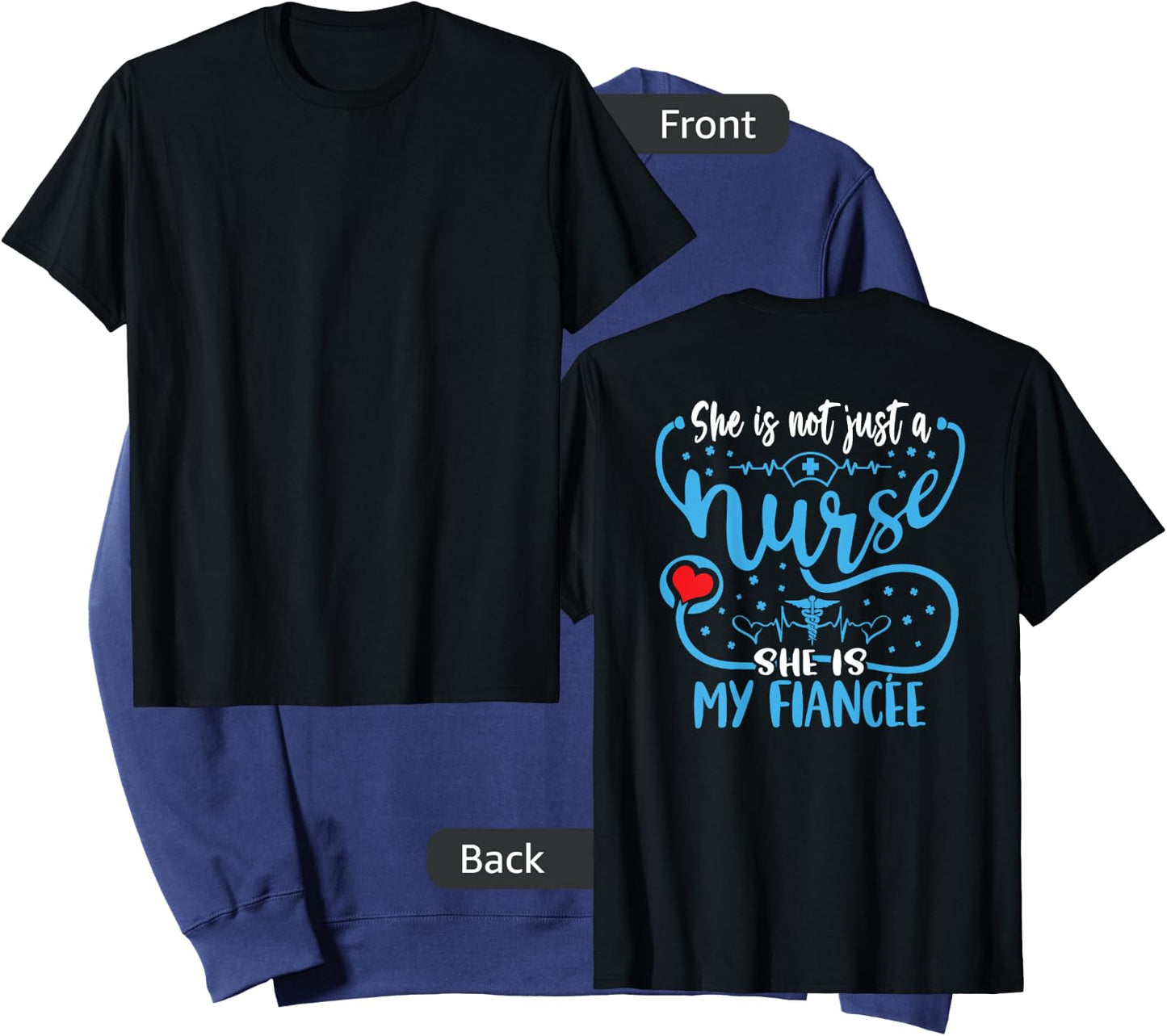 My Fiancee Is A Nurse Proud Nurse's Fiance RN LPN Family Sweatshirt - Sweatshirt | Navy