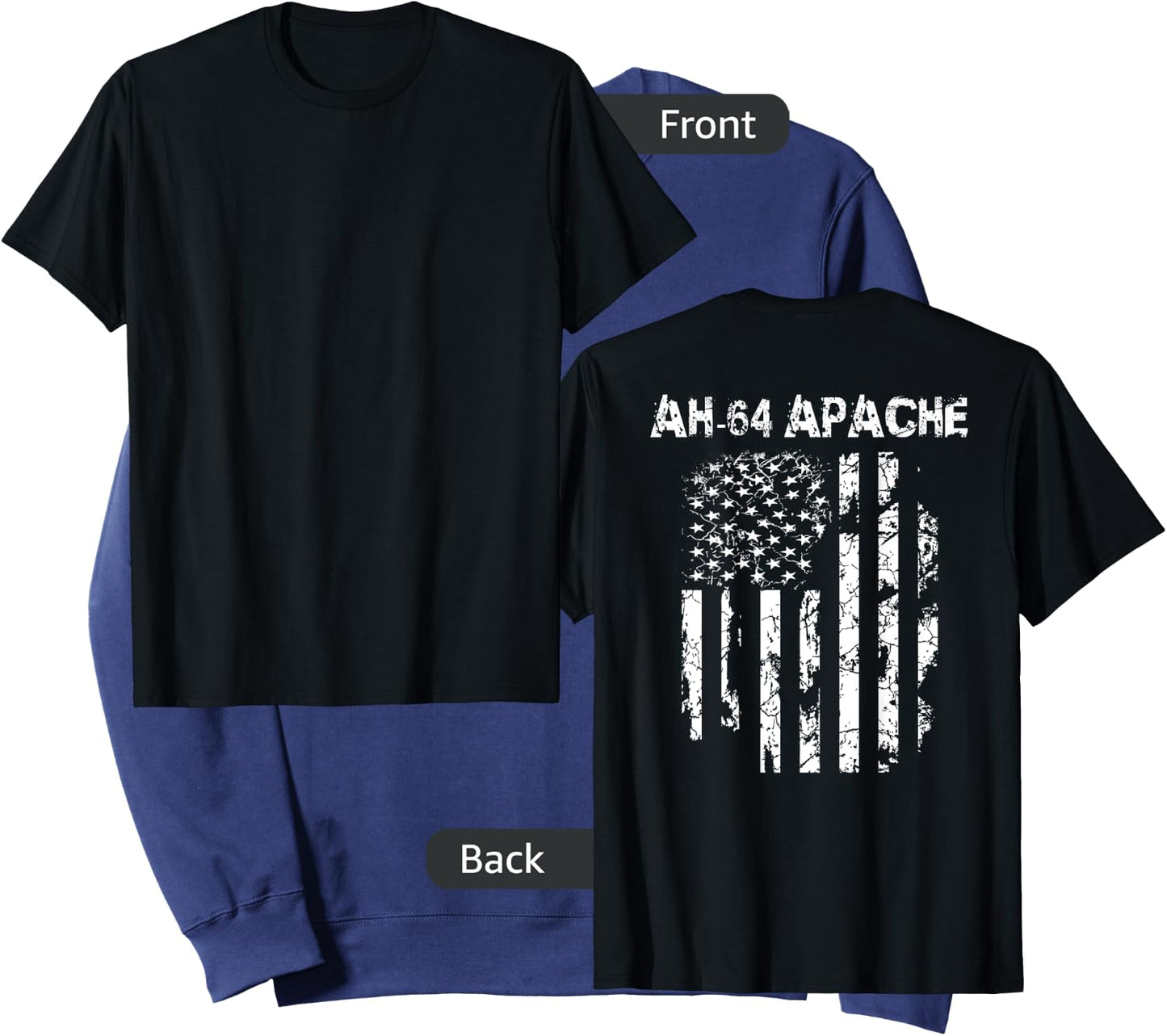 AH-64 Apache Attack Helicopter Pilot Military Sweatshirt - Sweatshirt | Navy