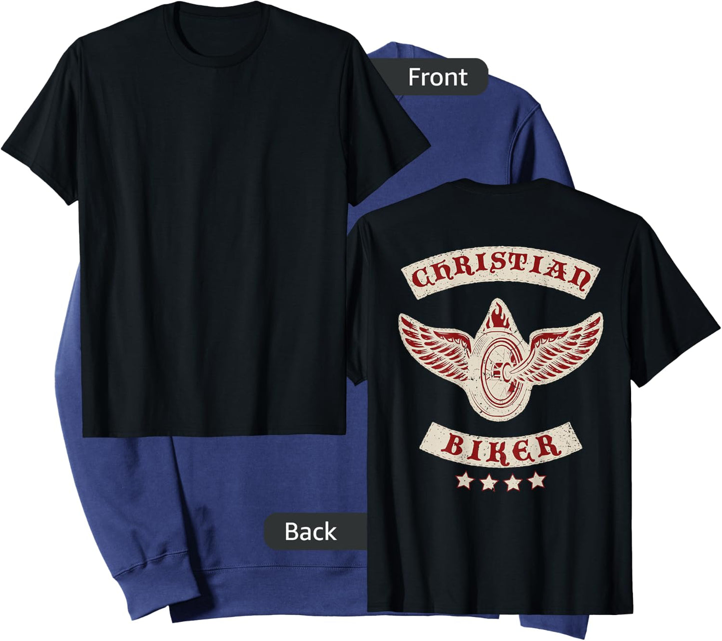 Christian Biker for Jesus | Motorcycle Gear (Design on back) Sweatshirt - Sweatshirt | Navy