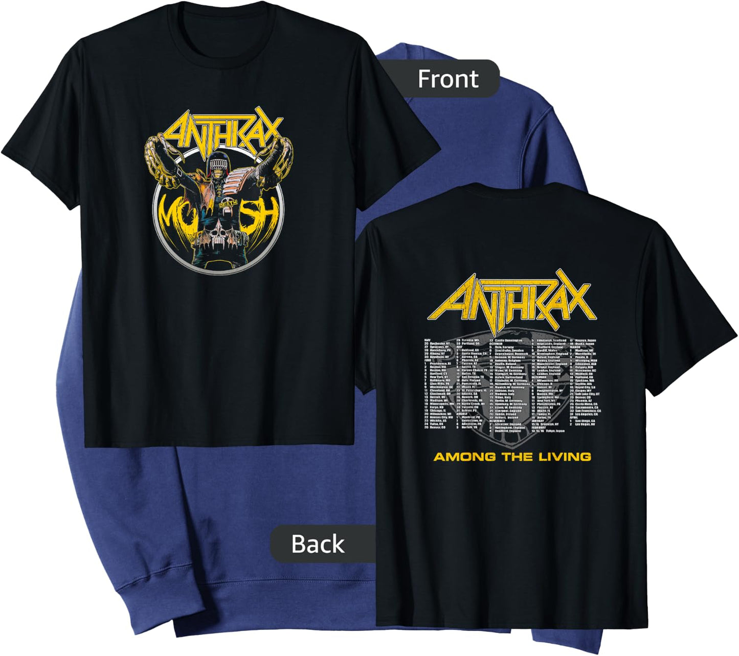 Anthrax - Judge Death Mosh Sweatshirt - Sweatshirt | Navy