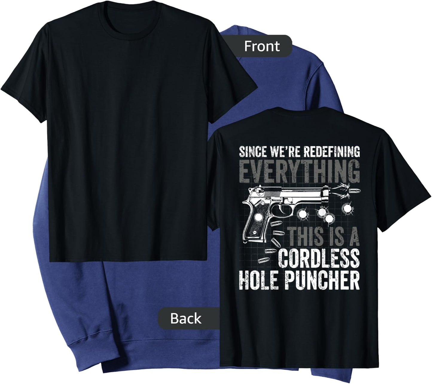 Since We Are Redefining Everything Now Gun Rights (on back) Sweatshirt - Sweatshirt | Navy