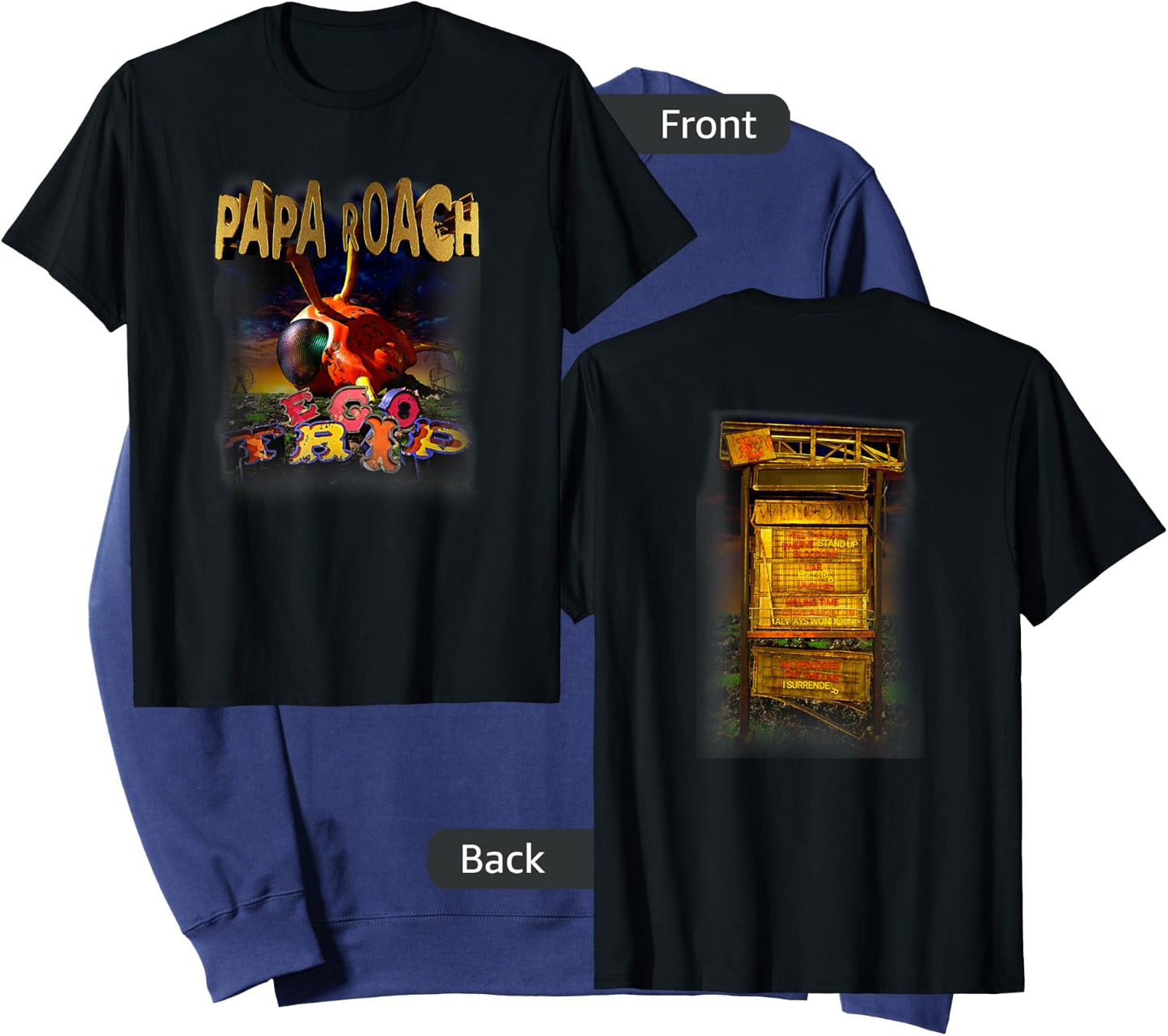 Papa Roach - Official Merchandise - Ego Trip Sweatshirt - Sweatshirt | Navy